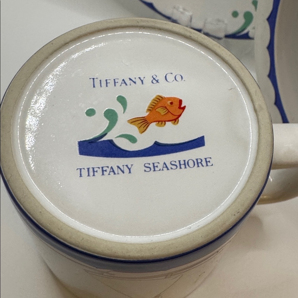 Tiffany & Co Nautical Themed 3 piece Child’s Dinnerware Set -MINT- - Picture 2 of 4